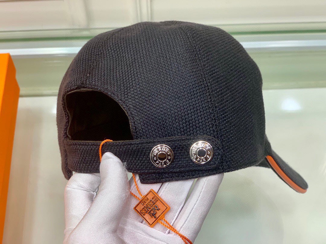 Hermes Davis H Primavera Cap Black