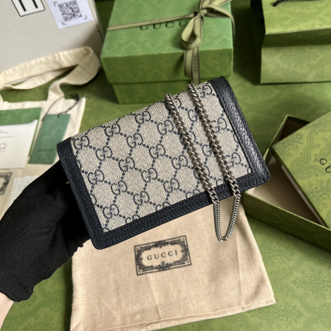 Gucci 476432 Dionysus GG Super Mini Bag 17cm Beige