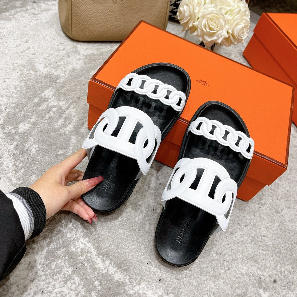 Hermes Extra Sandal White