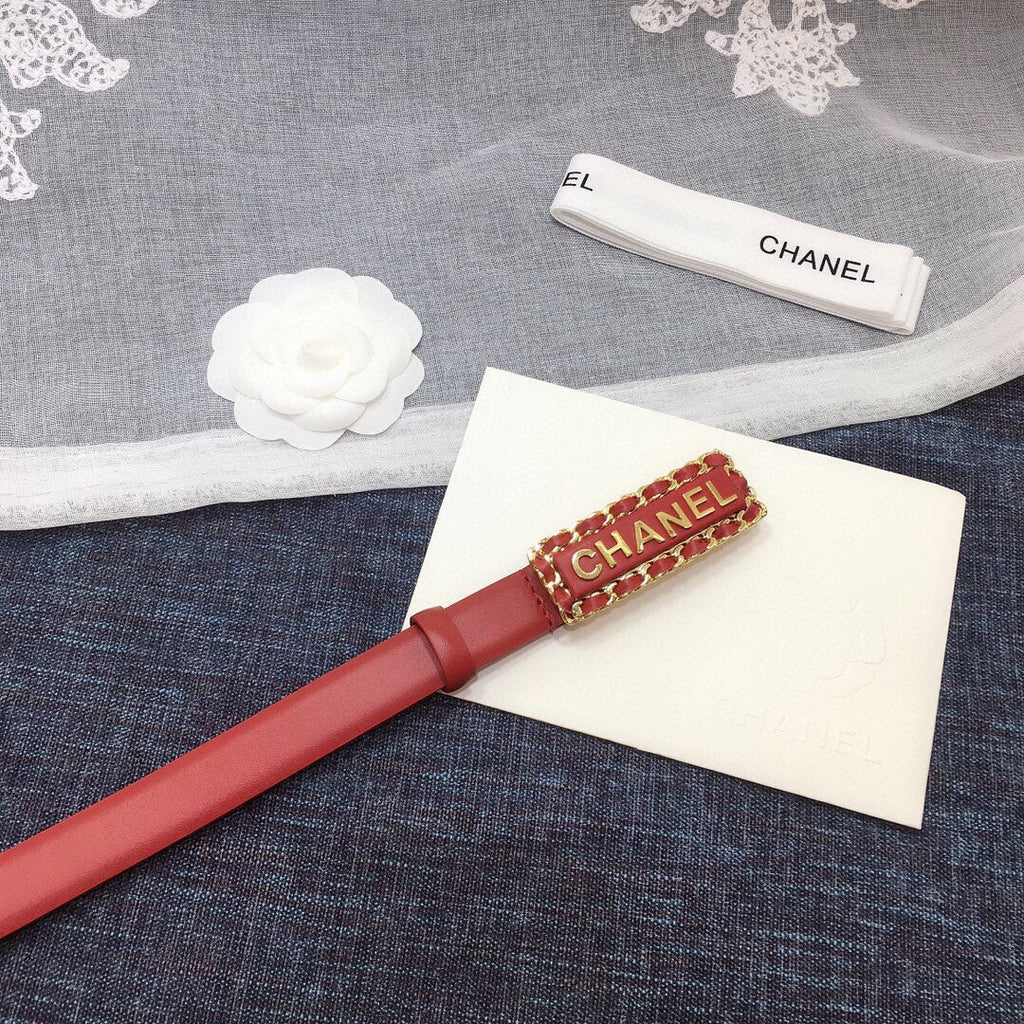Chanel Belt With Double C Buckle