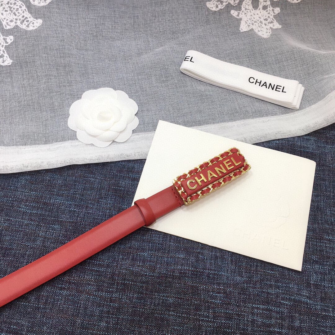 Chanel Belt With Double C Buckle