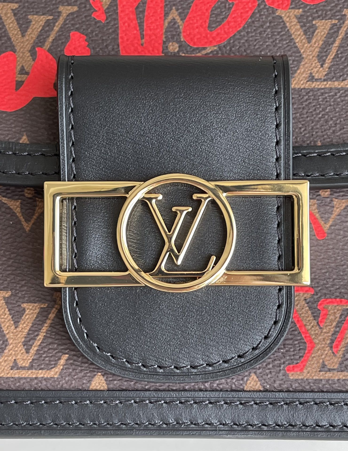 Louis Vuitton Mini Dauphine Bags Fall In Love With Monogram Canvas Brown For Women 20cm LV M45889