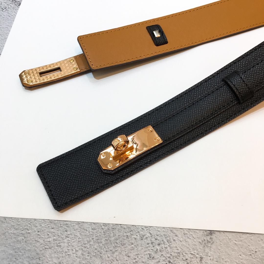 Hermes Kelly Belt Black