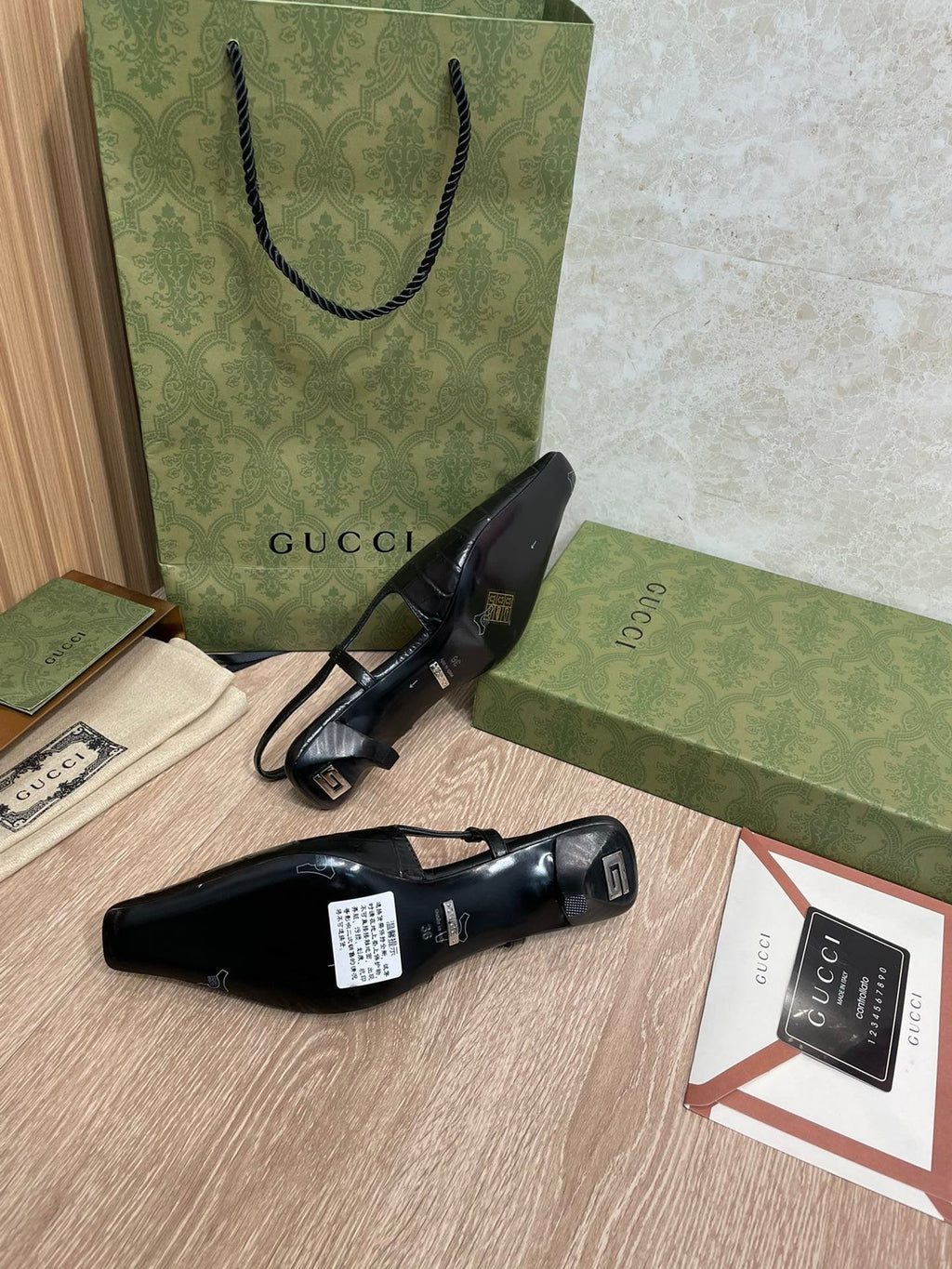 Gucci Slingback Pumps Black