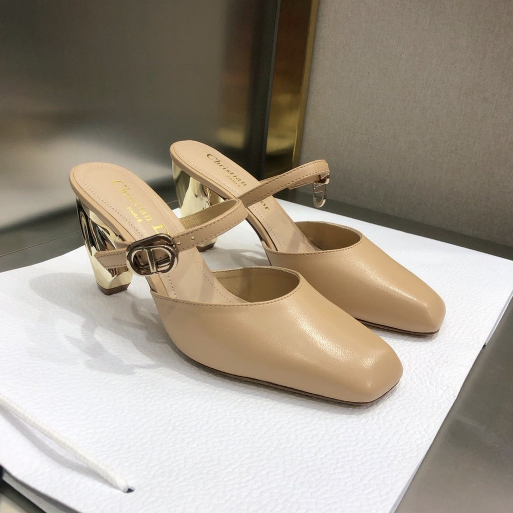 Dior Rhodes Heeled Mule Brown