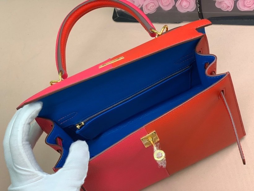 Hermes Epson Bi Color Custom 28cm Red/Pink