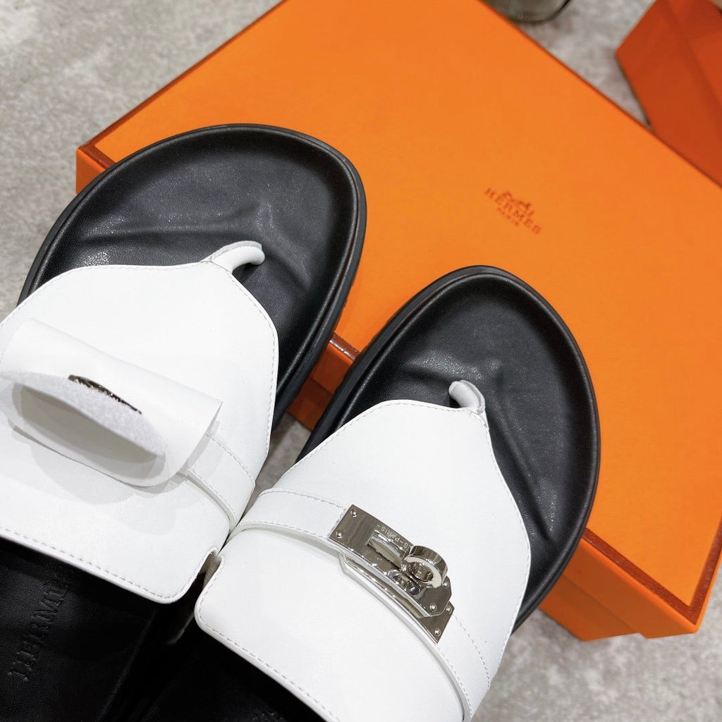 Hermes Elixir Sandal White