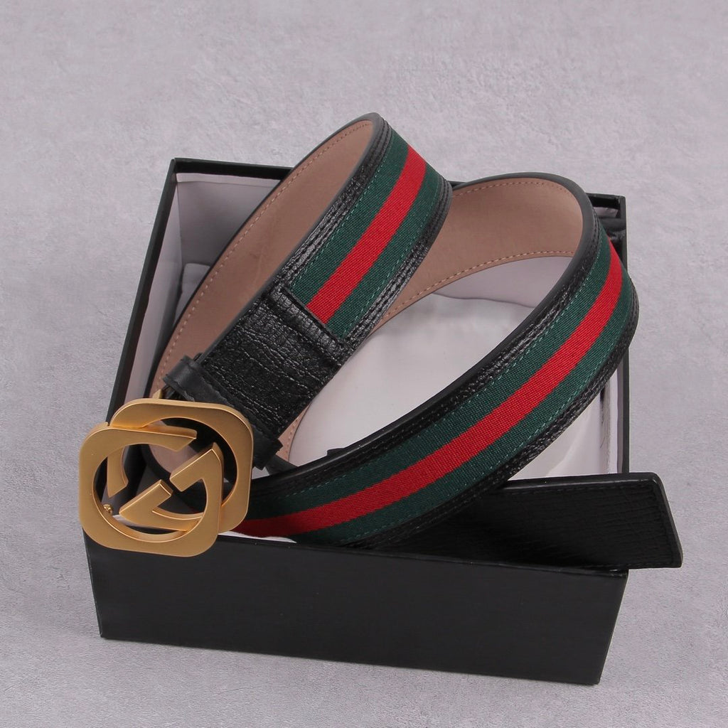 Gucci Belt With Double G Buckle Black