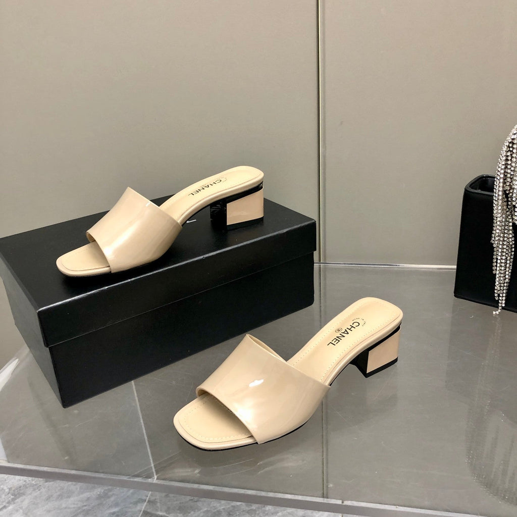 Chanel Mules Beige