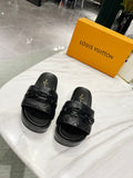Louis Vuitton Jumbo Flatform Mule Black