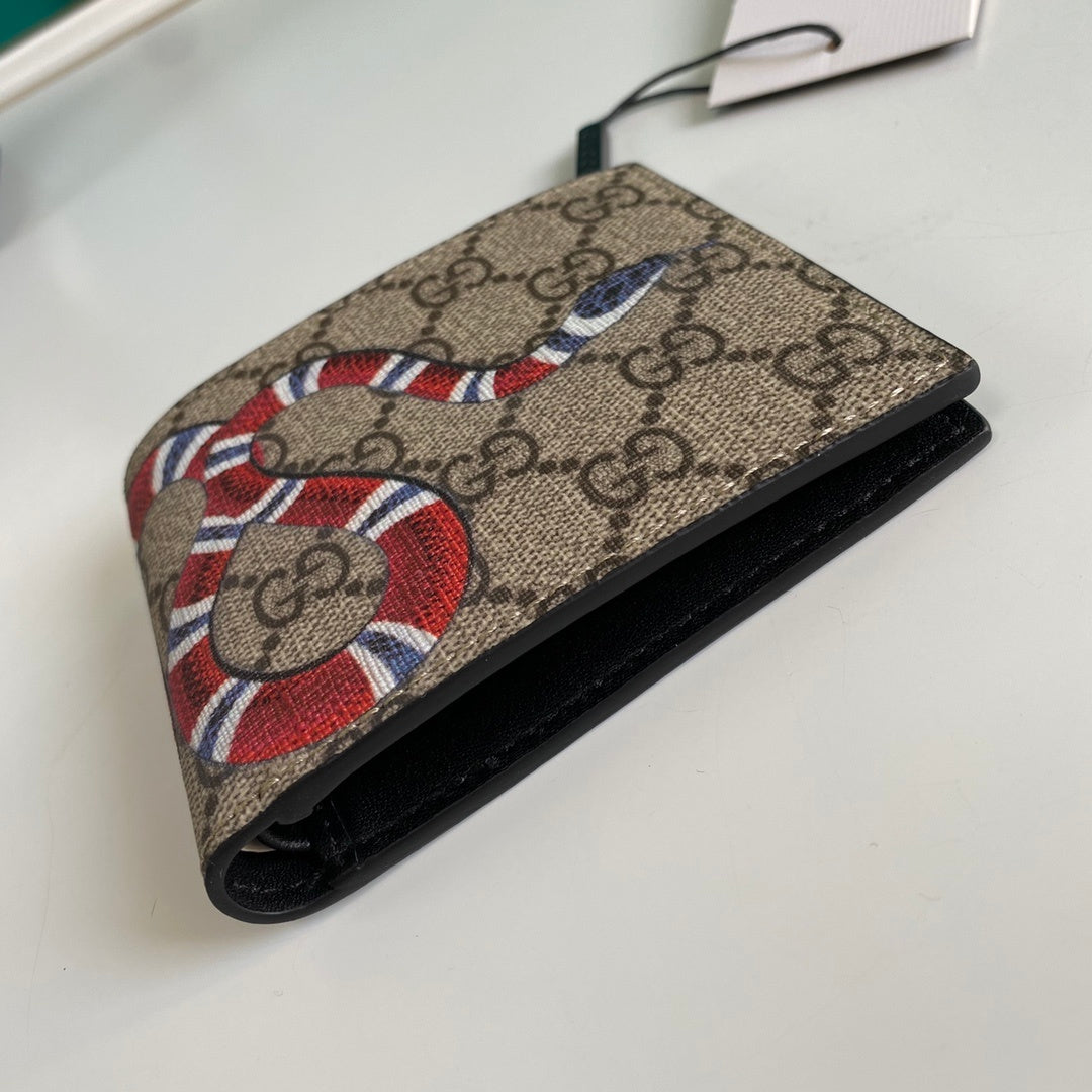 Gucci Bestiary Wallet With King Snake 11cm