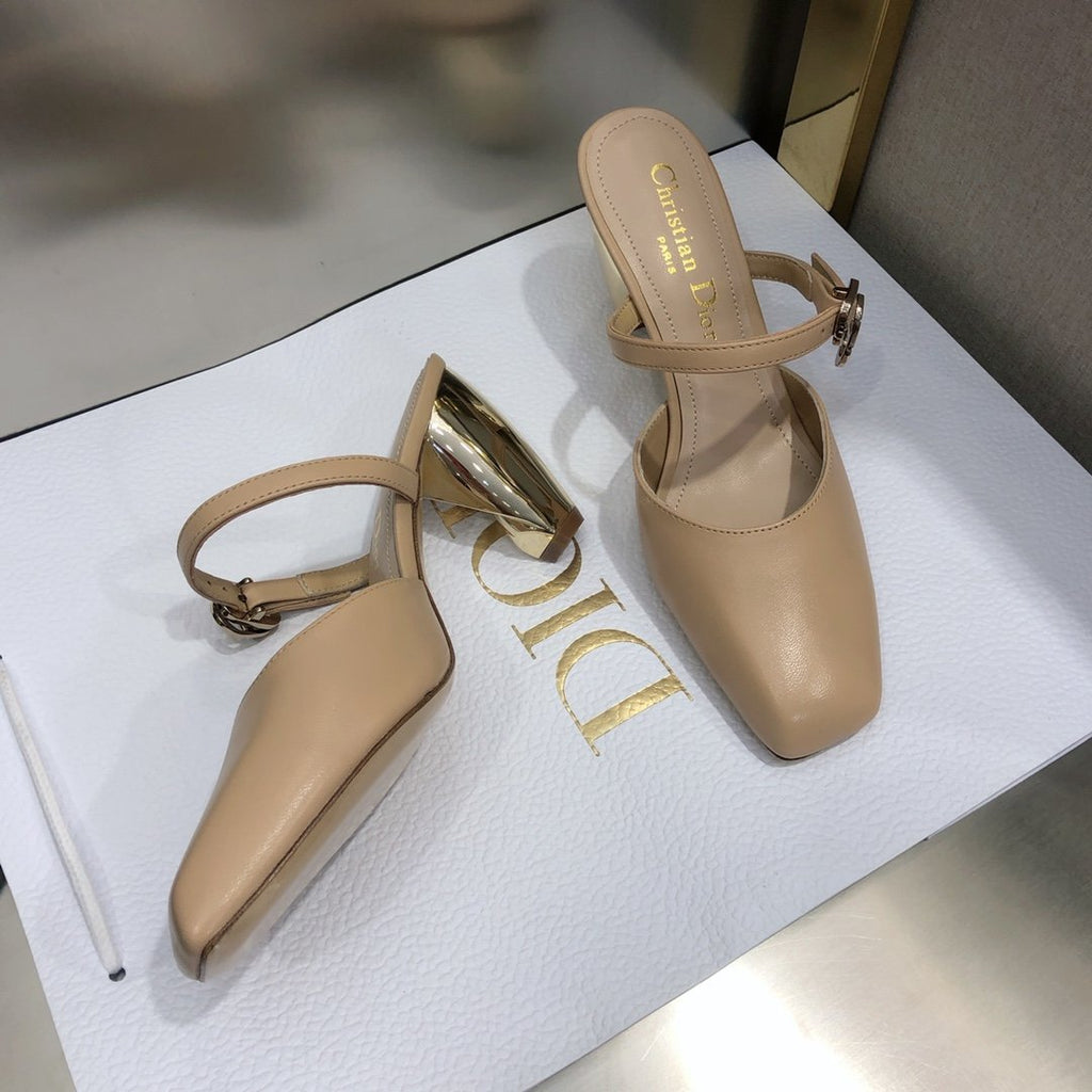 Dior Rhodes Heeled Mule Brown