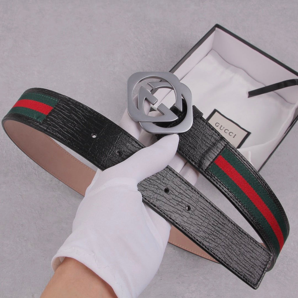Gucci Belt With Double G Buckle Black