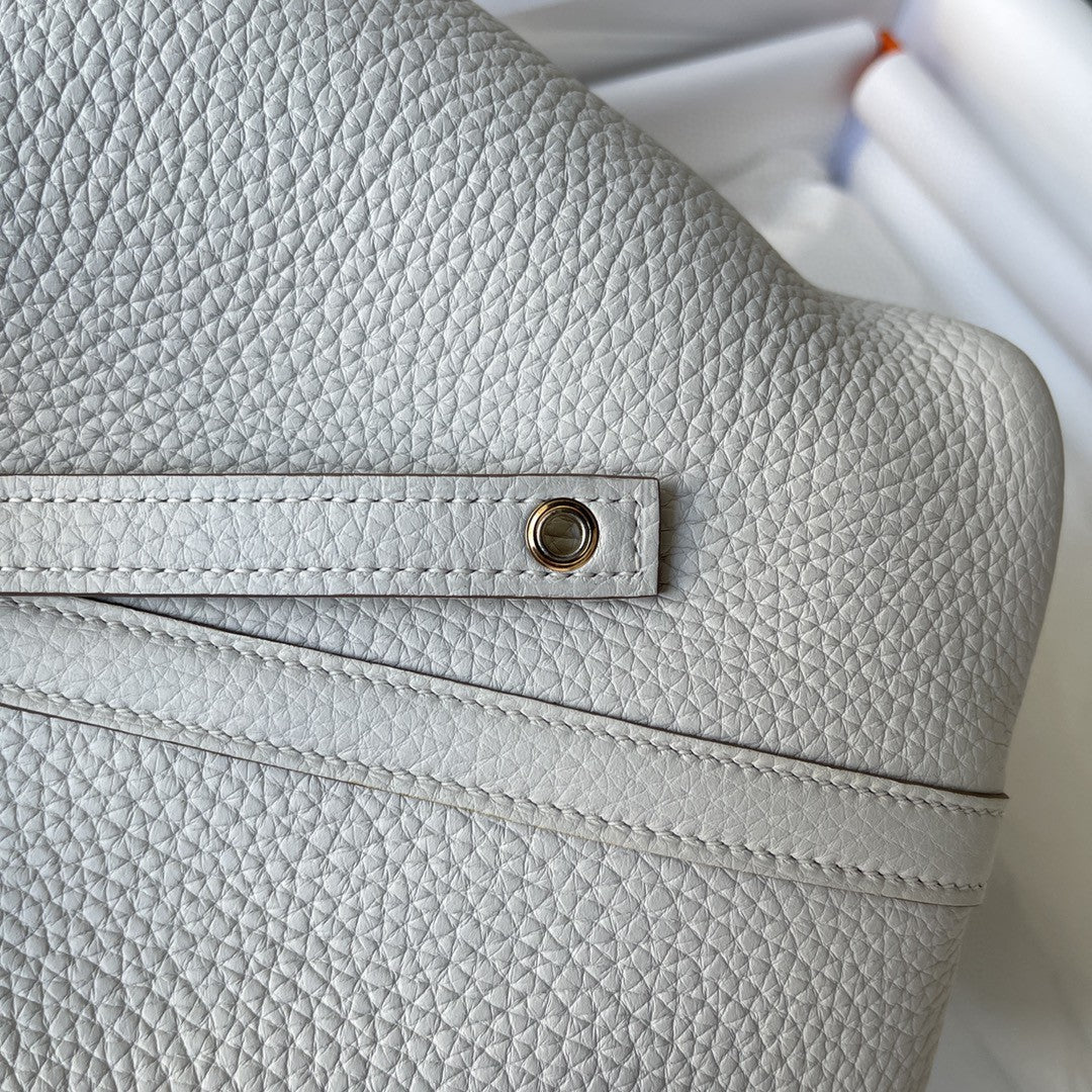 Hermes Picotin Lock 18 Bag White