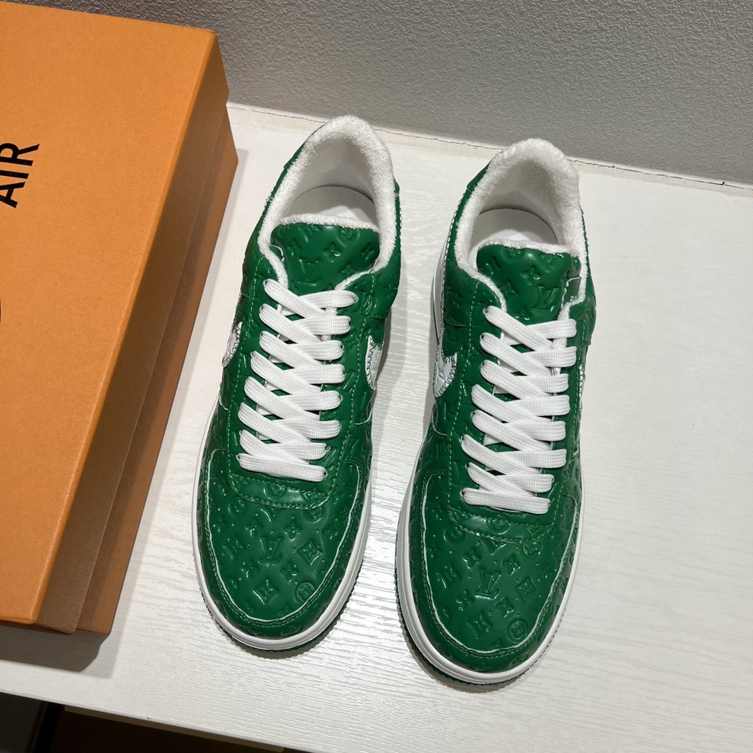 Louis Vuitton x Off-White x Nike Air Force 1 Green
