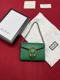 Gucci Green Super Mini Dionysus Chain Bag 11cm