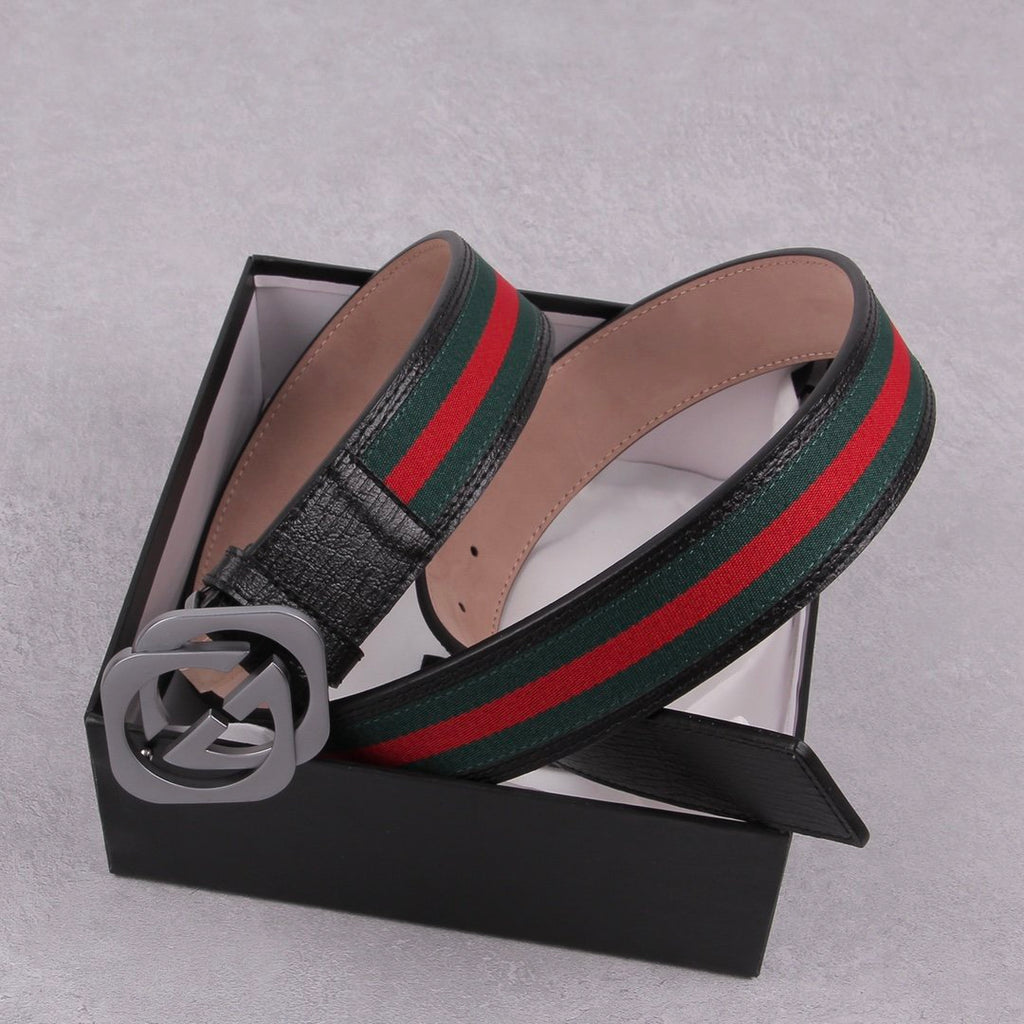Gucci Belt With Double G Buckle Black