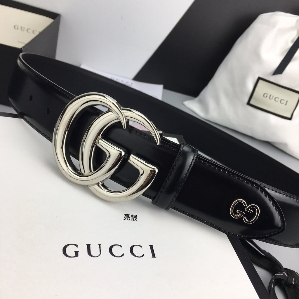 Gucci Belt With Double G Buckle Black