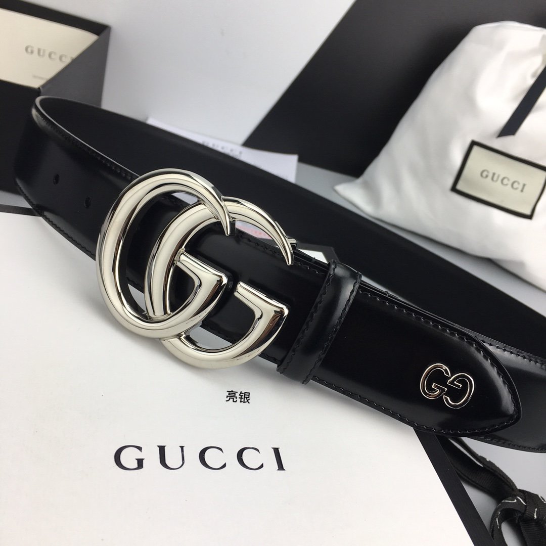Gucci Belt With Double G Buckle Black