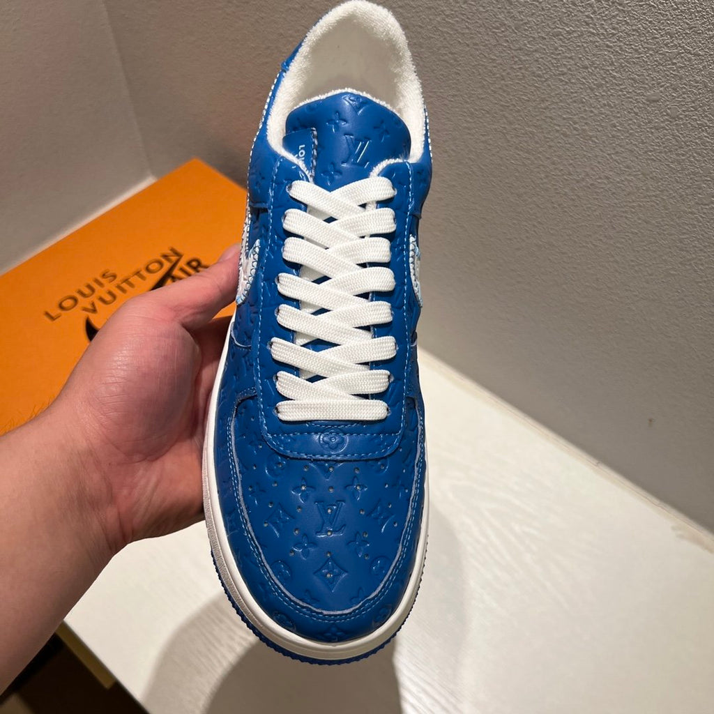 Louis Vuitton x Off-White x Nike Air Force 1 Blue