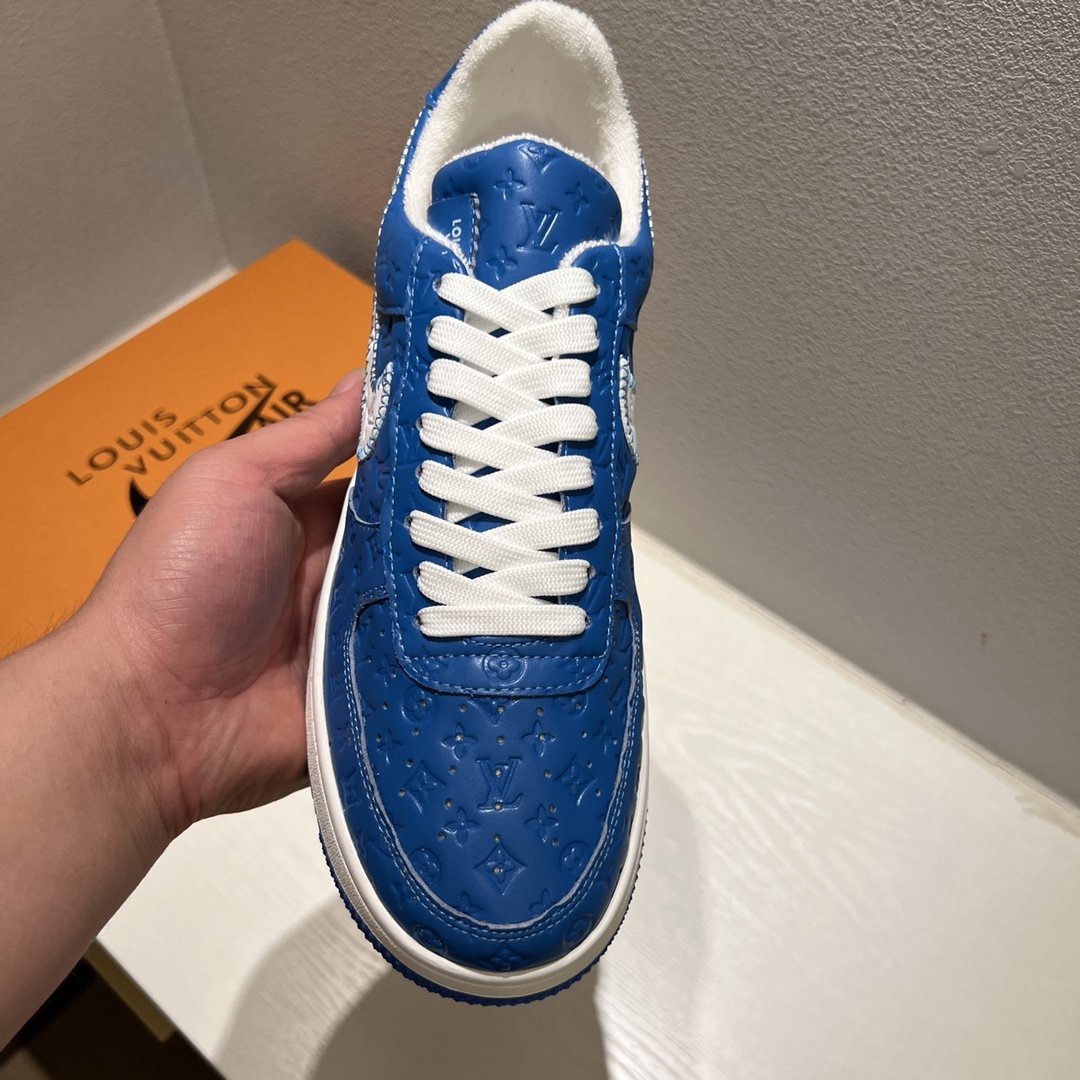 Louis Vuitton x Off-White x Nike Air Force 1 Blue