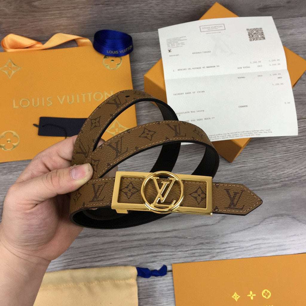 Louis Vuitton Reversiable Belt Brown