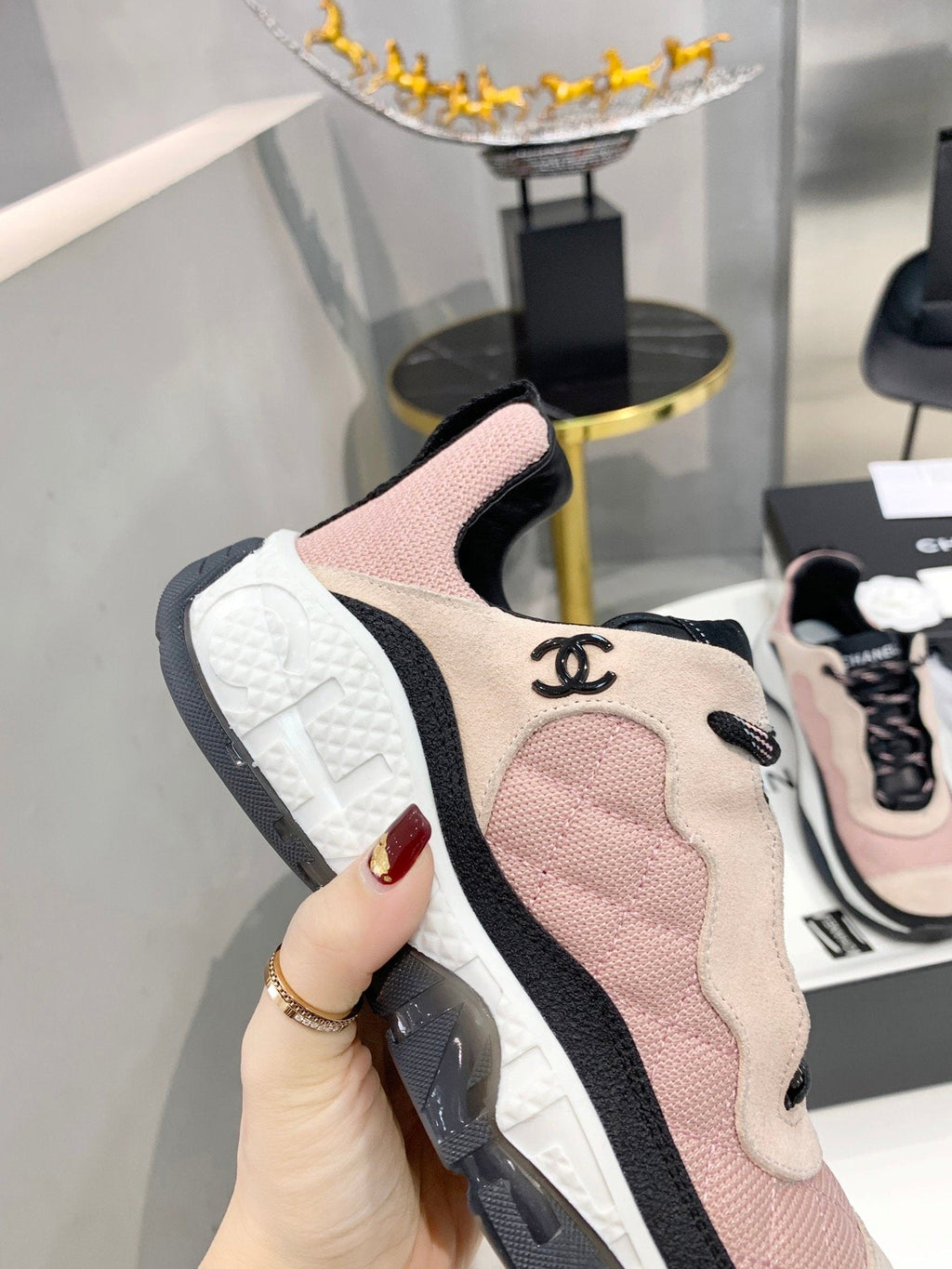 Chanel Trainers Sneakers Purple