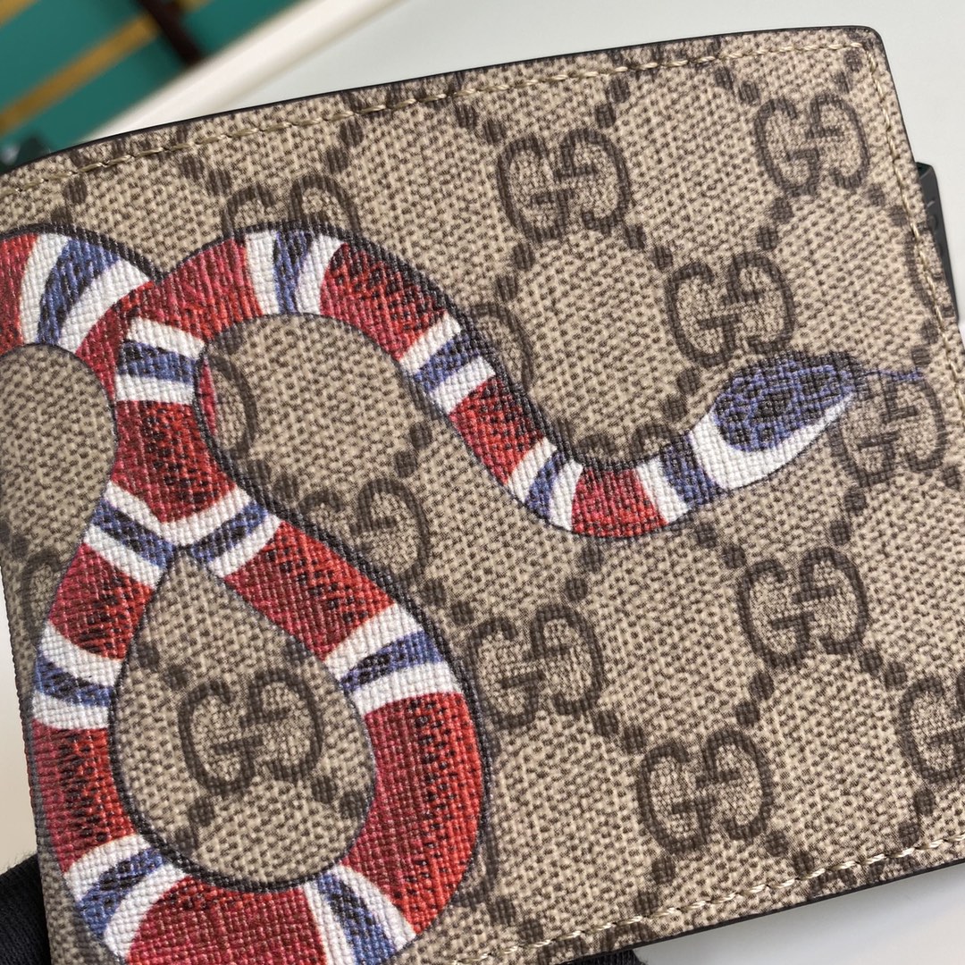 Gucci Bestiary Wallet With King Snake 11cm