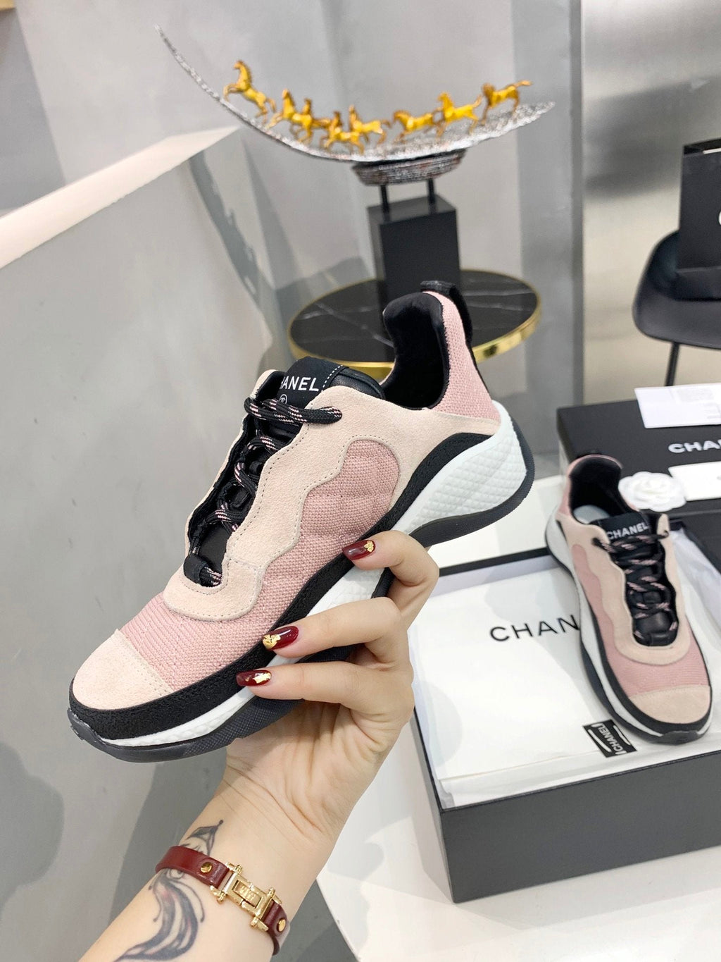 Chanel Trainers Sneakers Purple