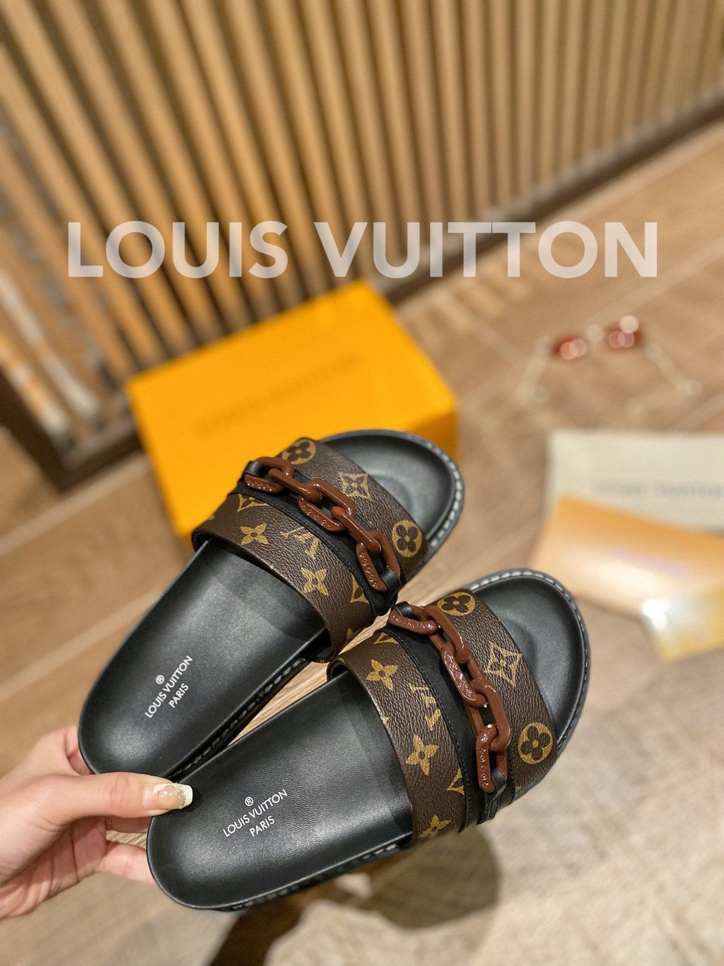 Louis Vuitton Unset Flat Comfort Mule White/Brown