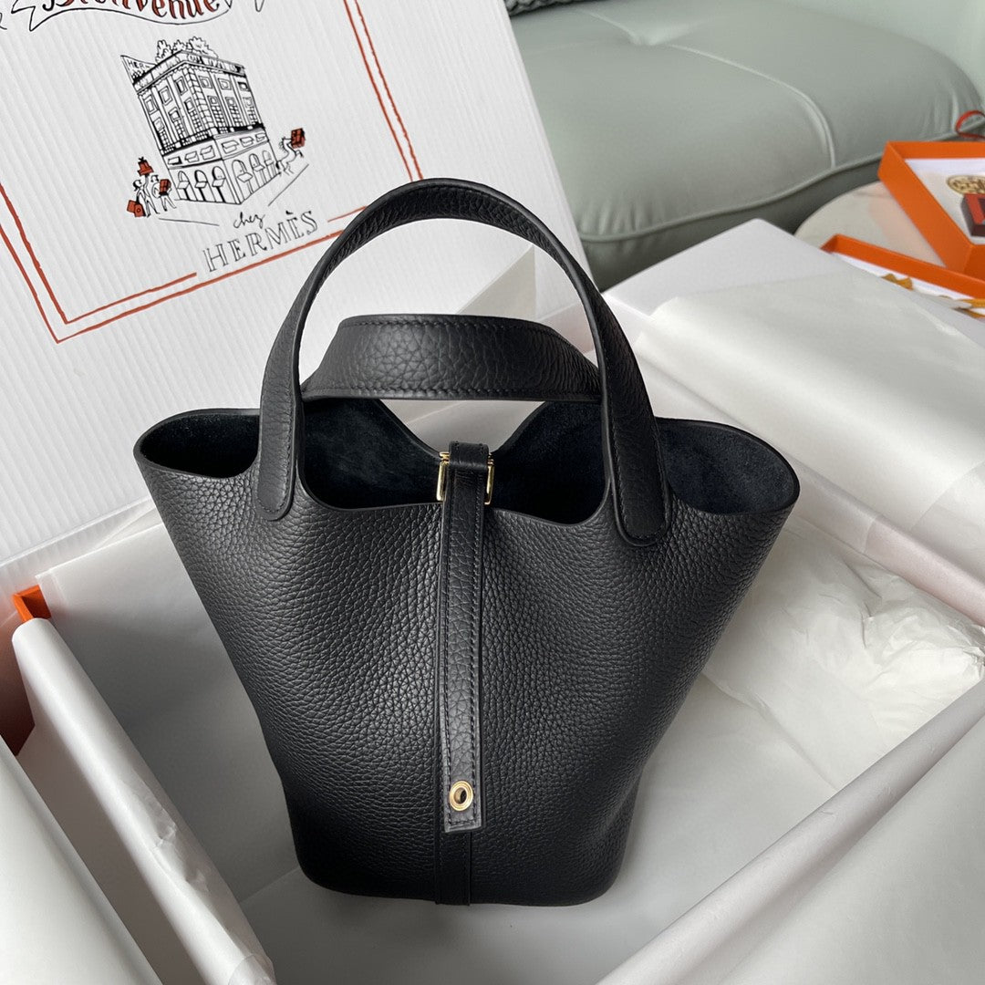 Hermes Picotin Lock 18 Bag Black
