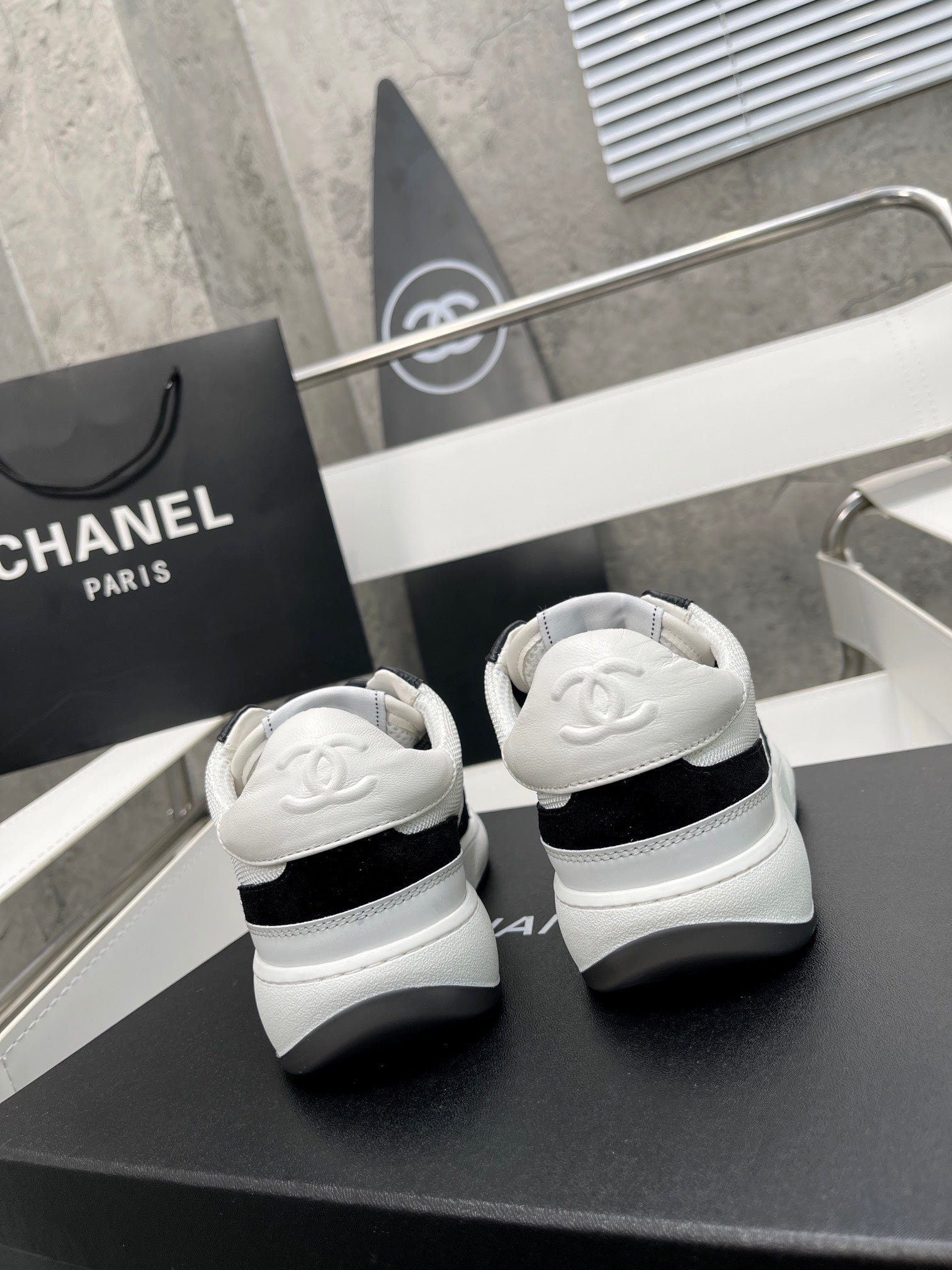 Chanel Trainers Sneakers White/Black