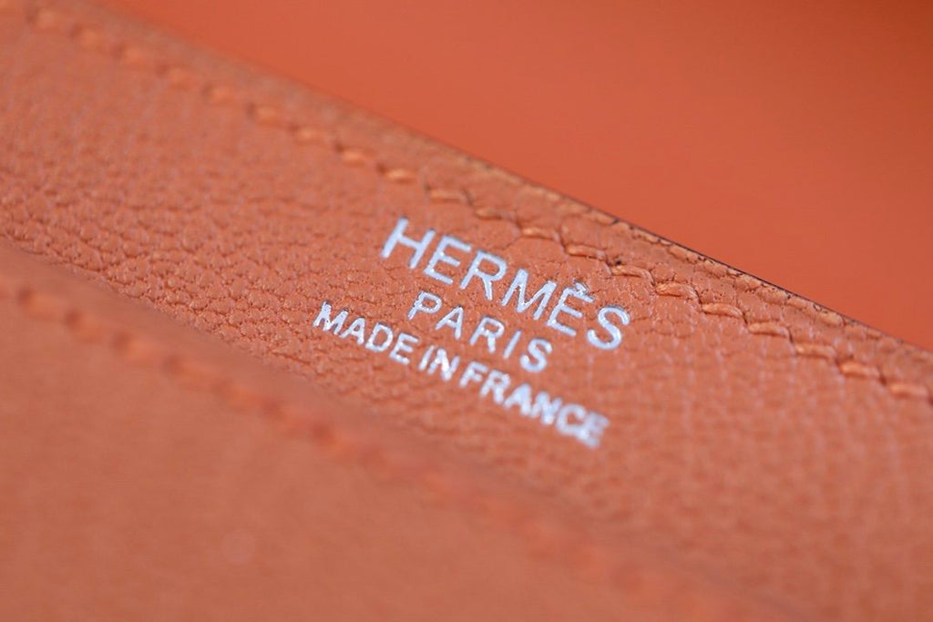 Hermes Verrou Chain Birkin Handle Bag 17cm Orange