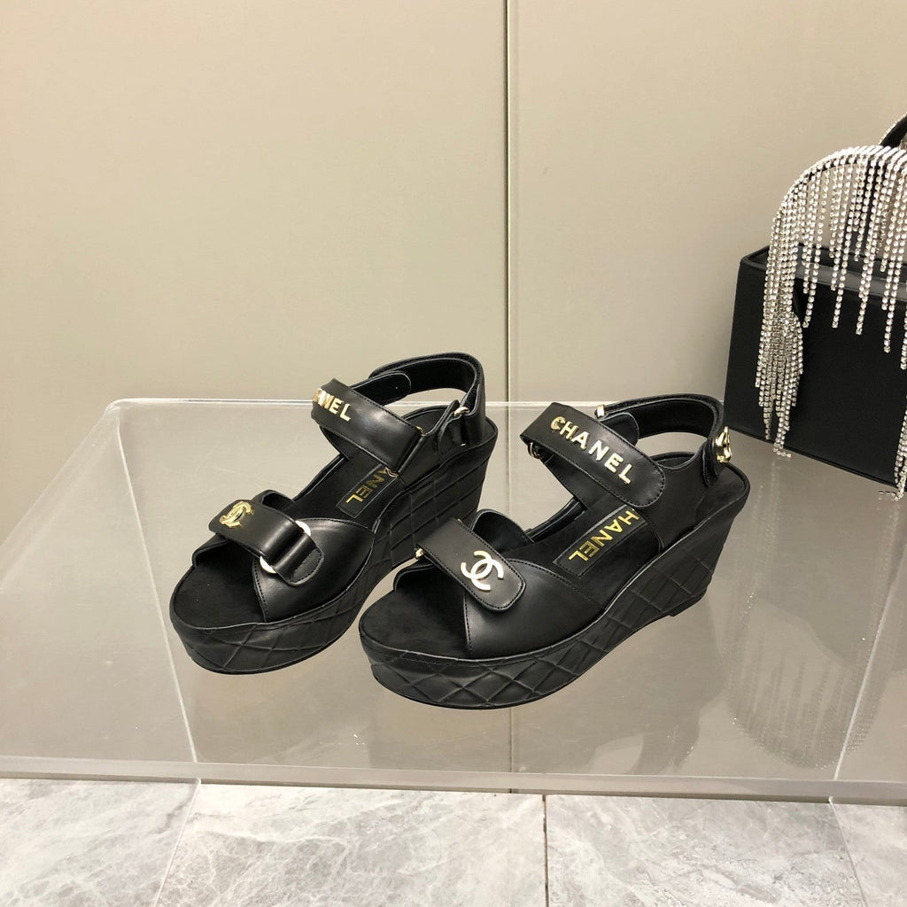 Chanel Sandals Black