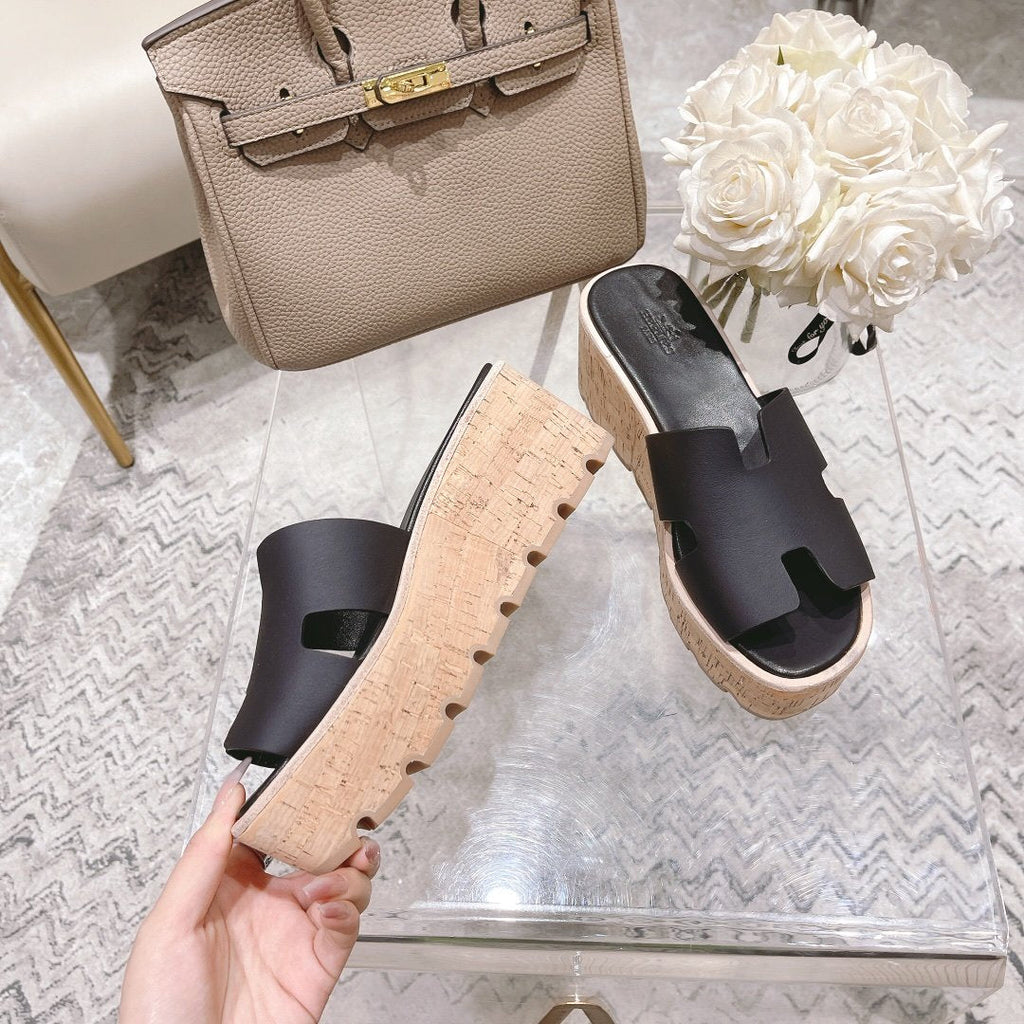 Hermes Eze 30 Sandal Black