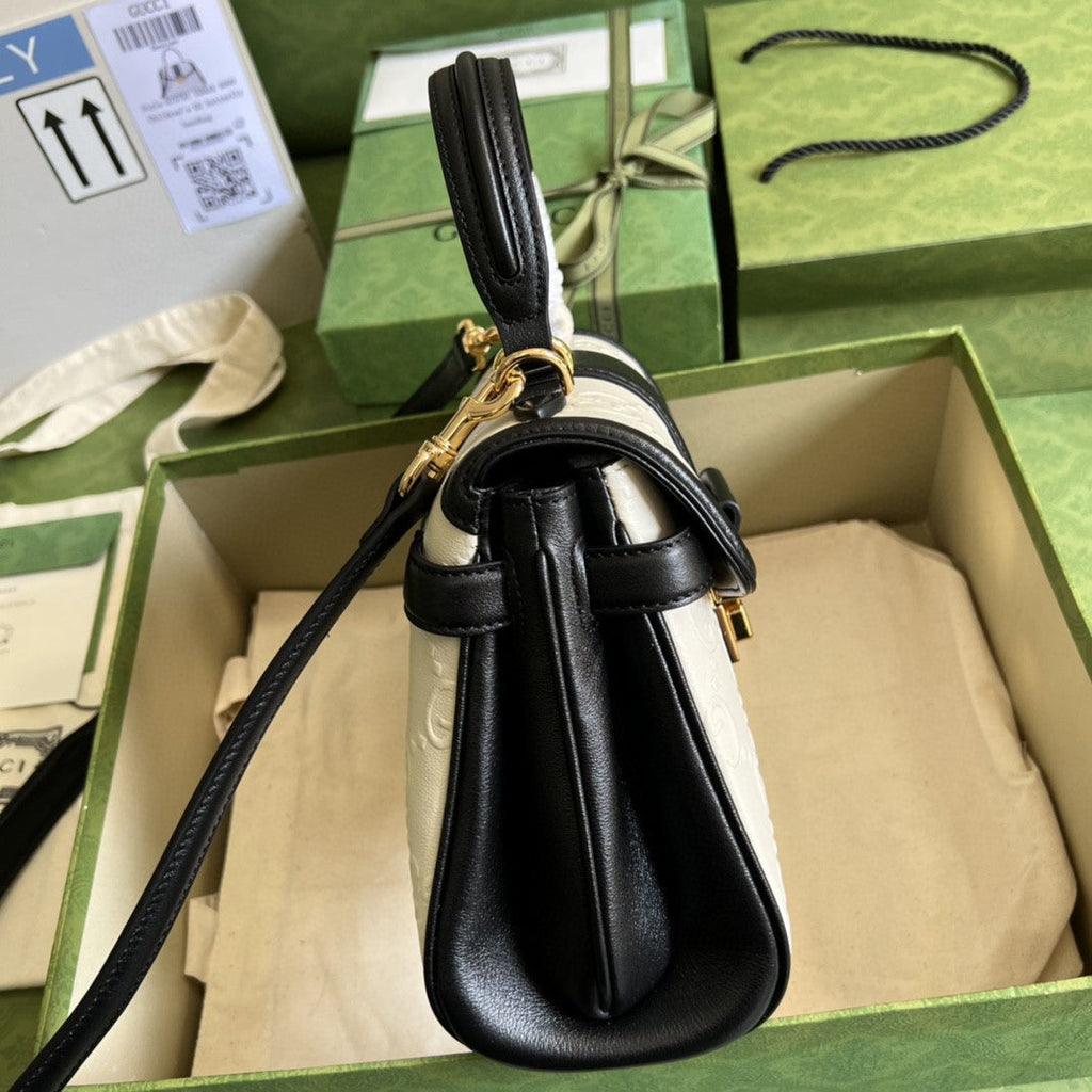 Gucci Small Top Handle Bag 29cm White