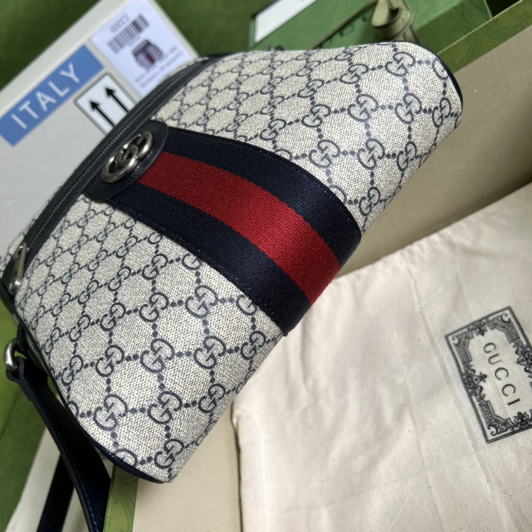 Gucci Ophidia GG Small Messenger Bag 24cm Beige