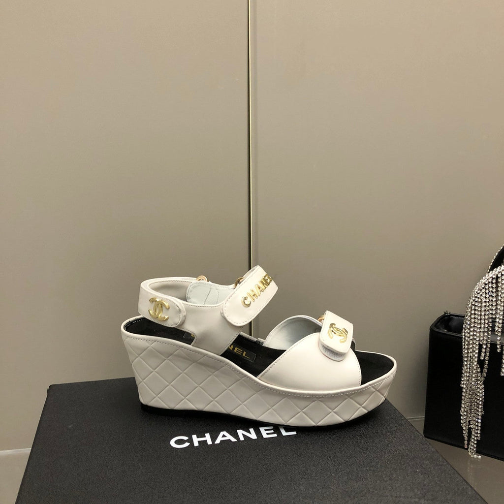 Chanel Sandals White