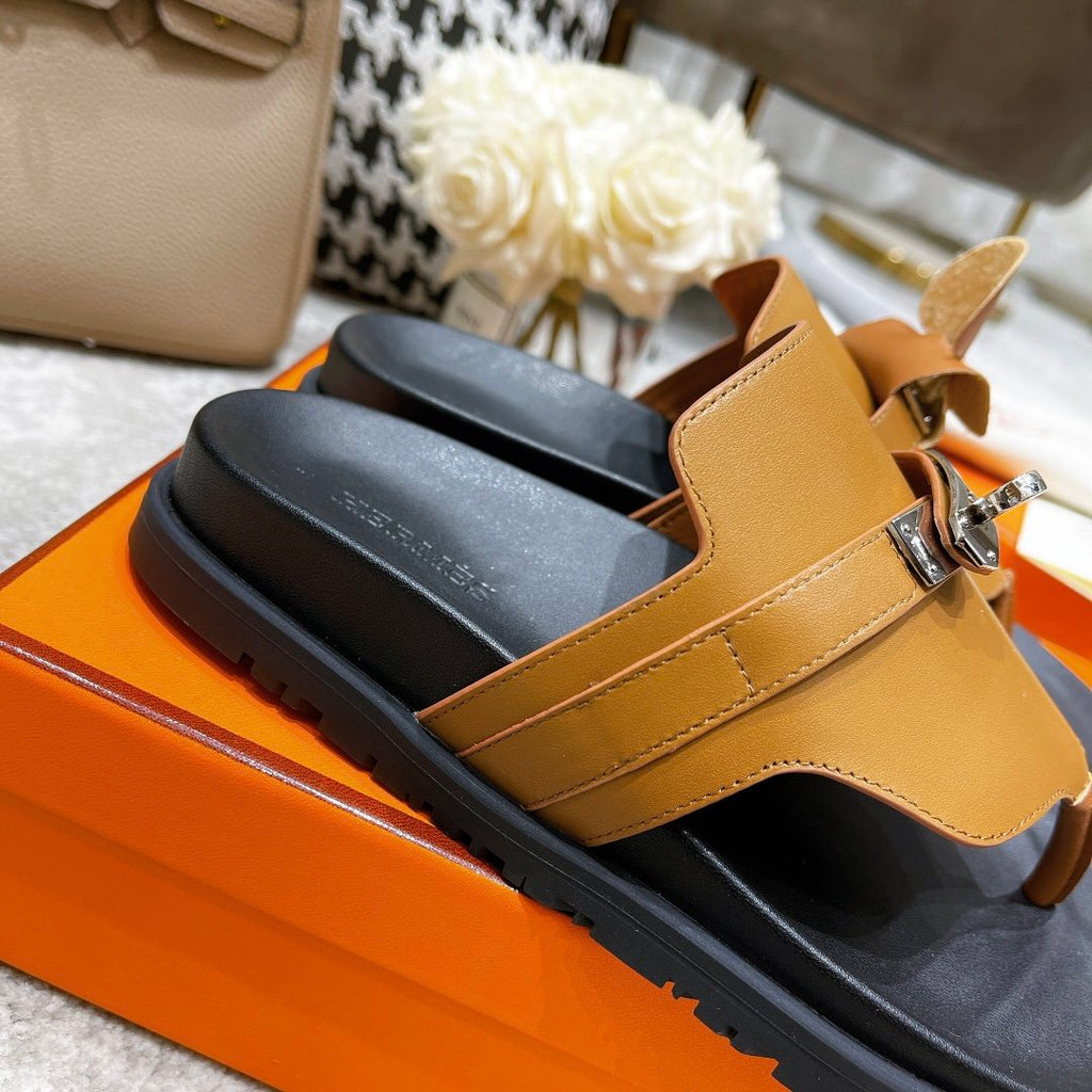 Hermes Elixir Sandal Brown