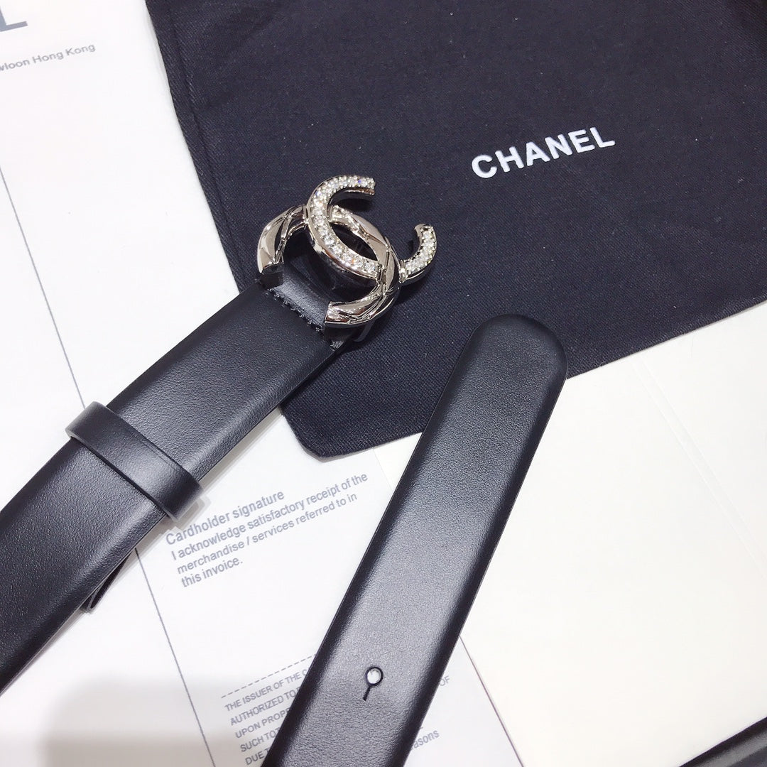 Chanel Belt With Double C Buckle