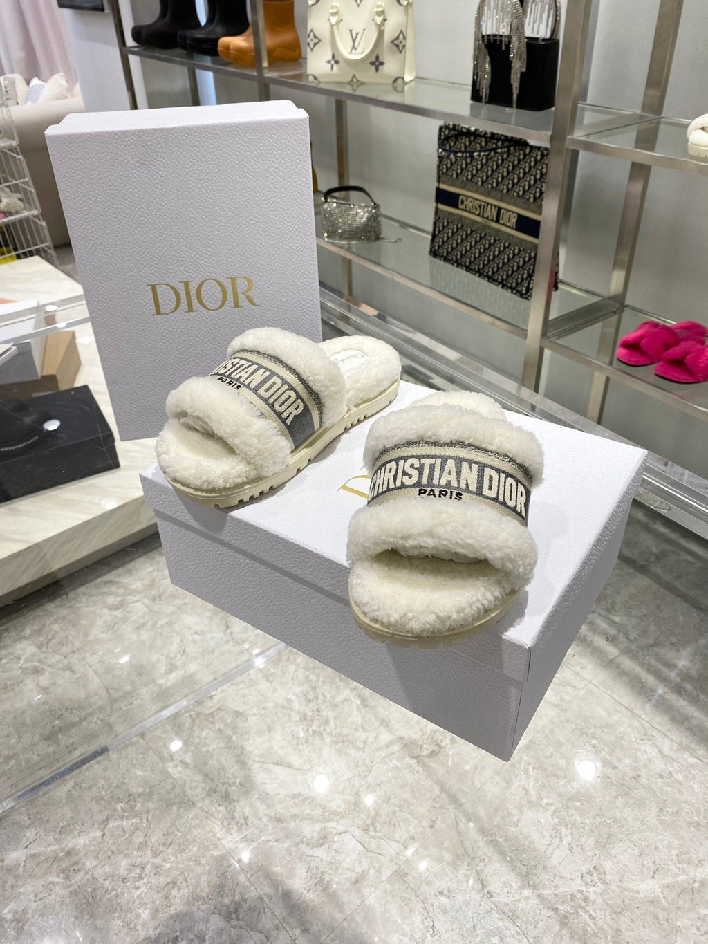 Dior Chez Moi Slide White