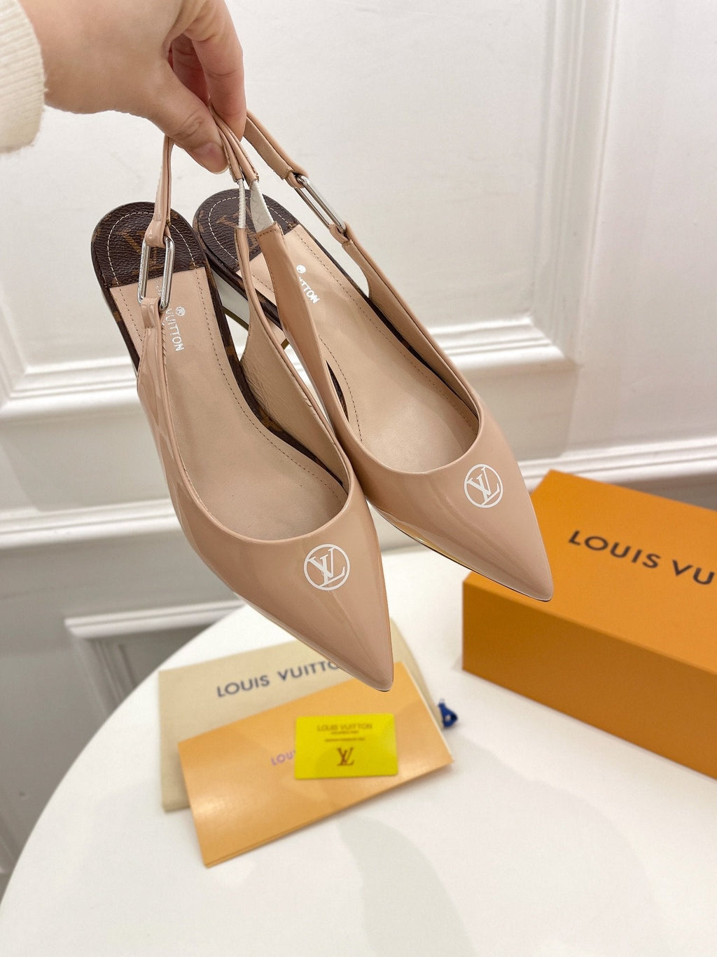 Louis Vuitton Magnetic Slingback Pump Nude