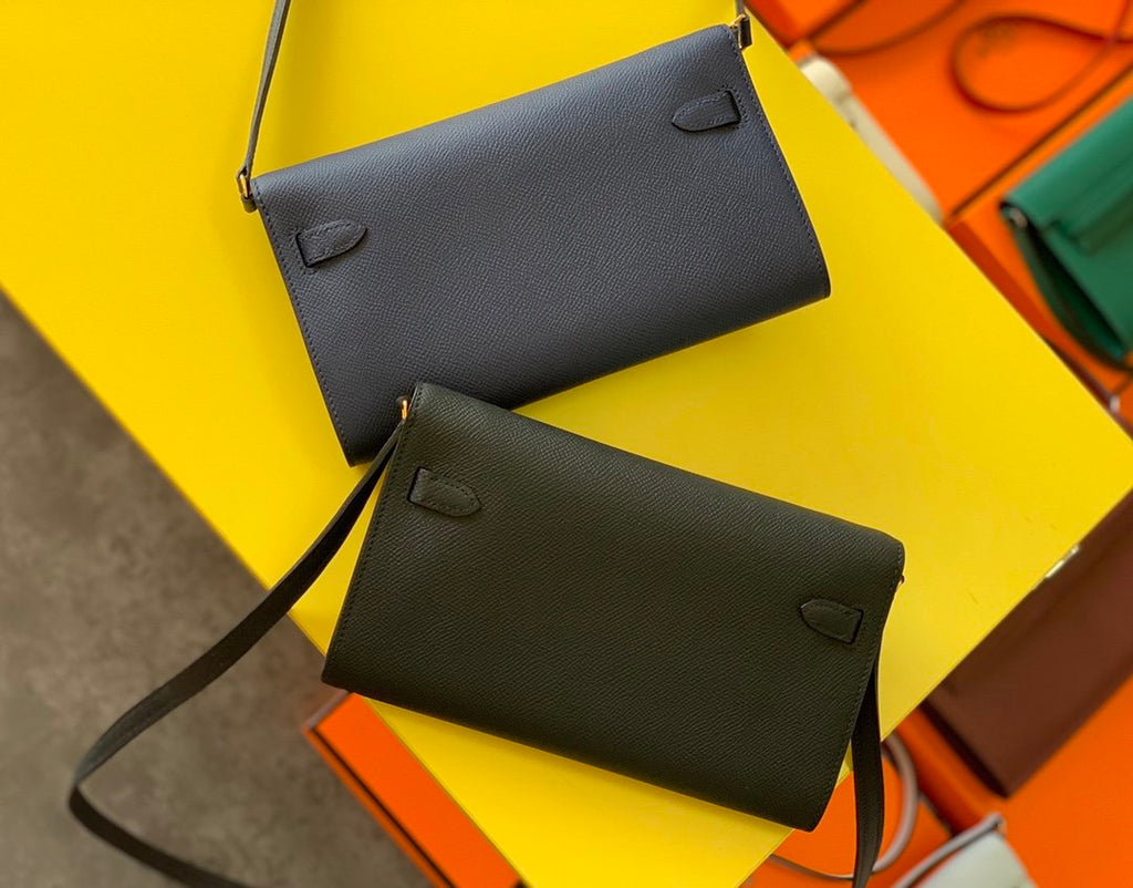 Hermes Kelly Togo Woc Crossbody Bag 21cm Black