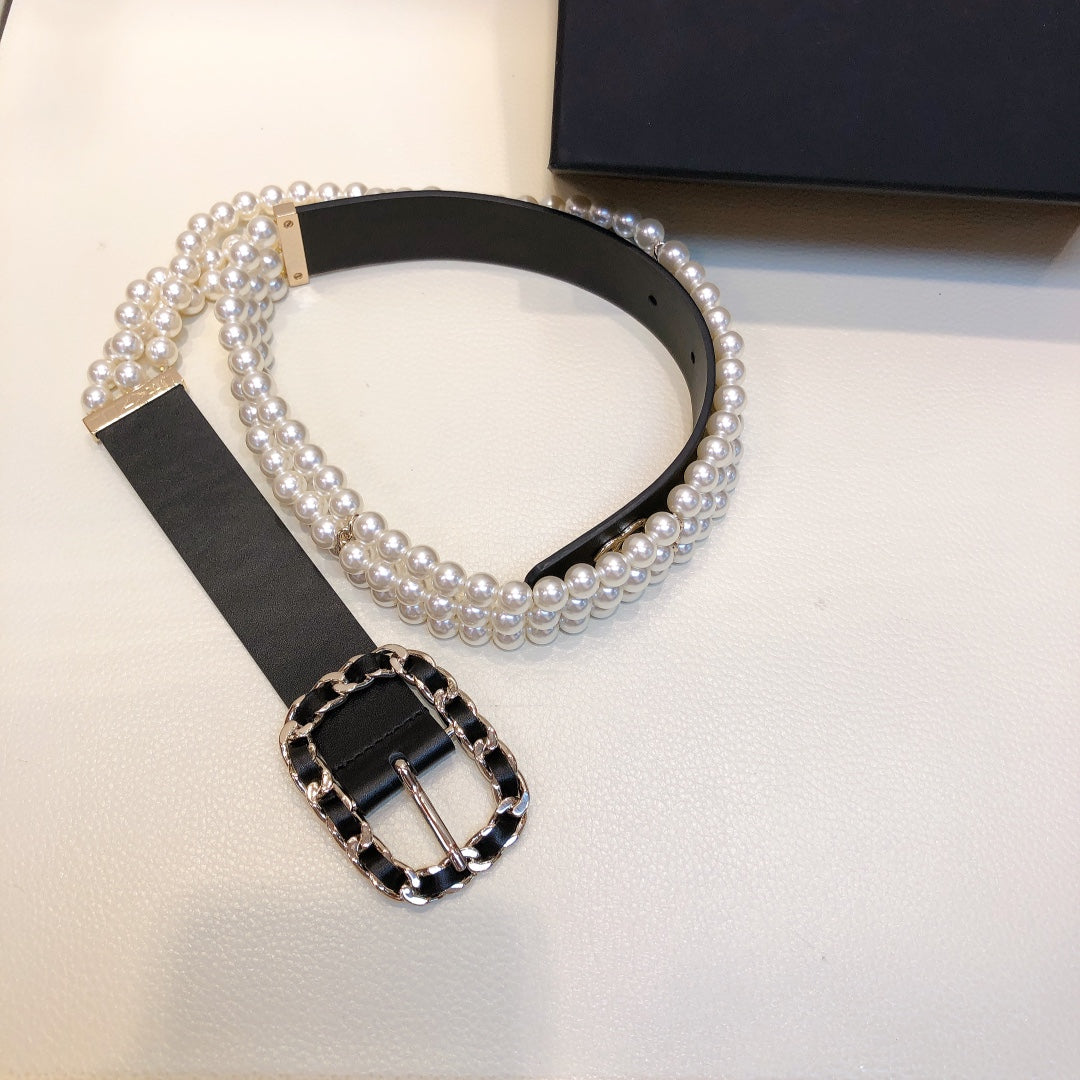Chanel Belt With Double C Buckle
