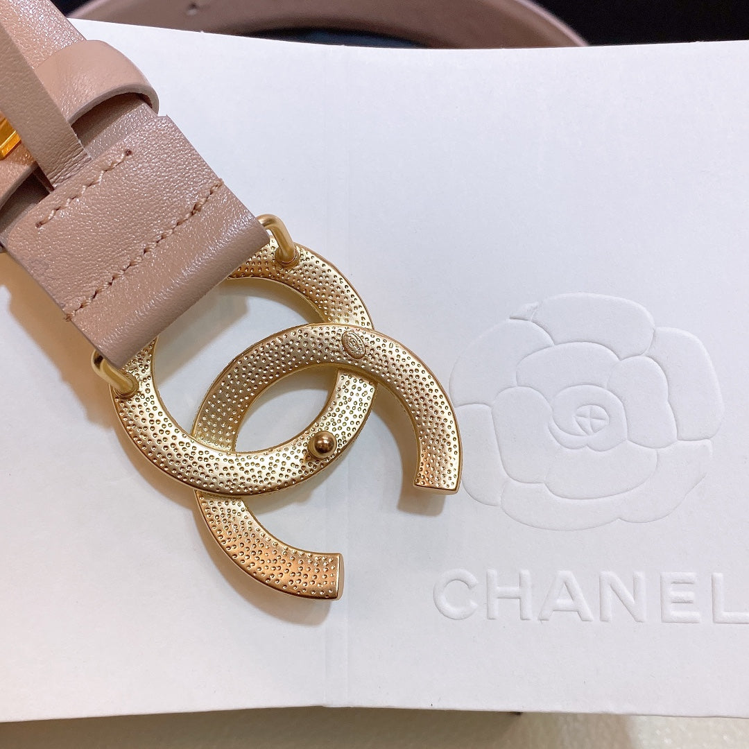 Chanel Belt With Double C Buckle