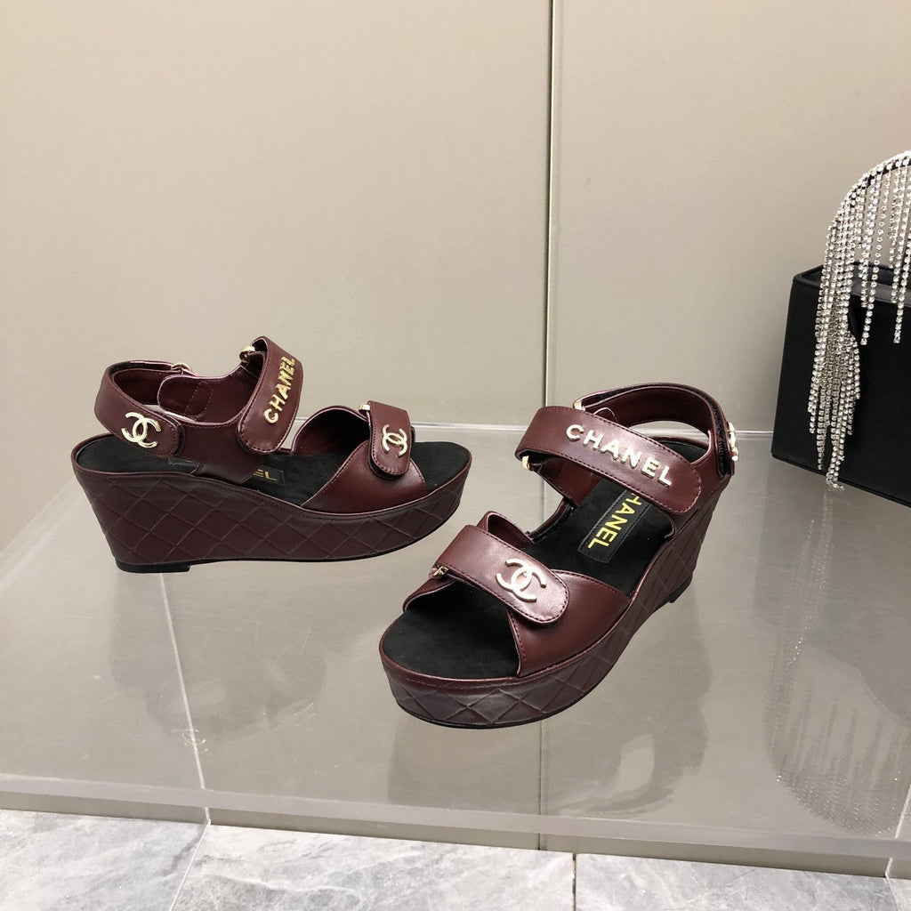 Chanel Sandals Brown
