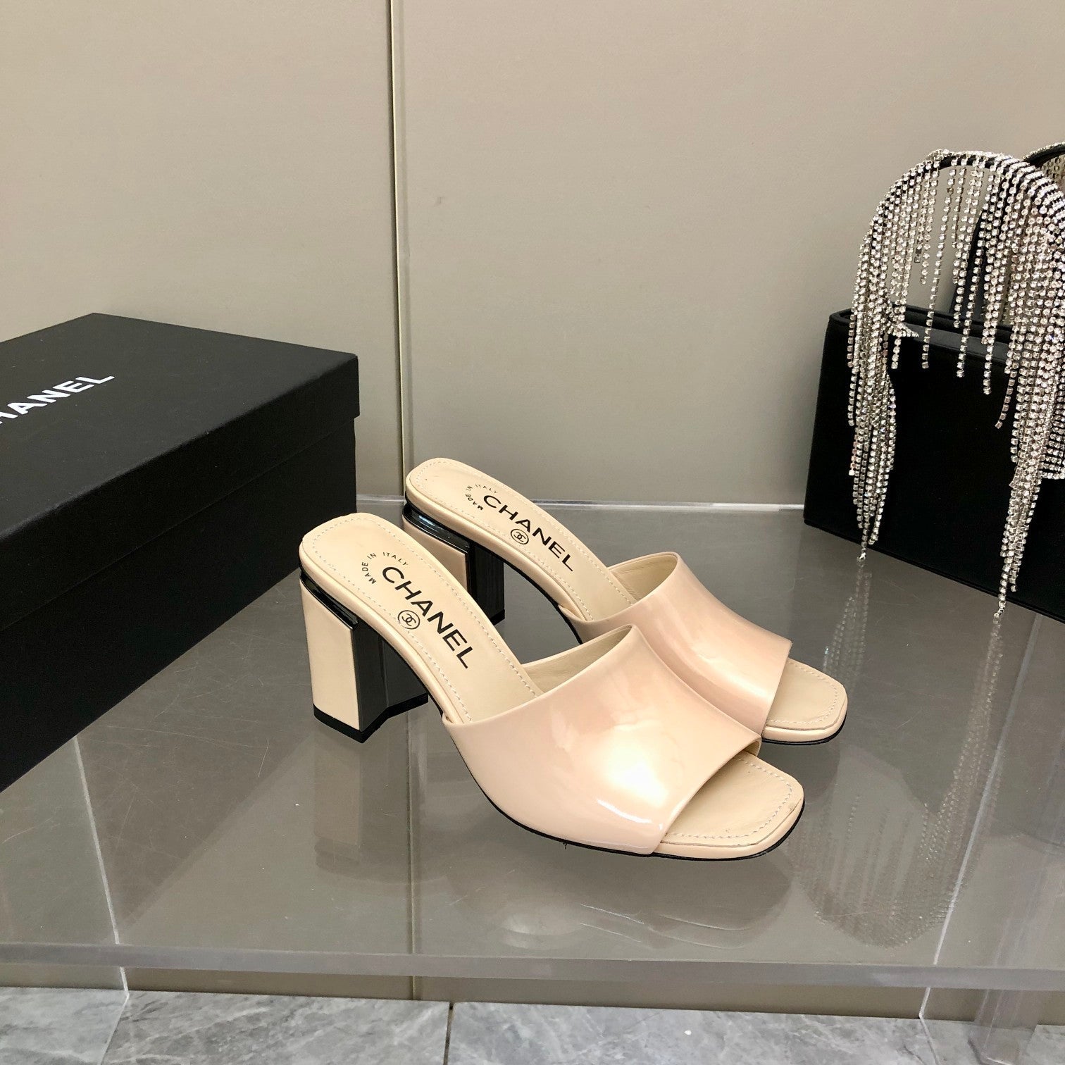 Chanel Mules Beige