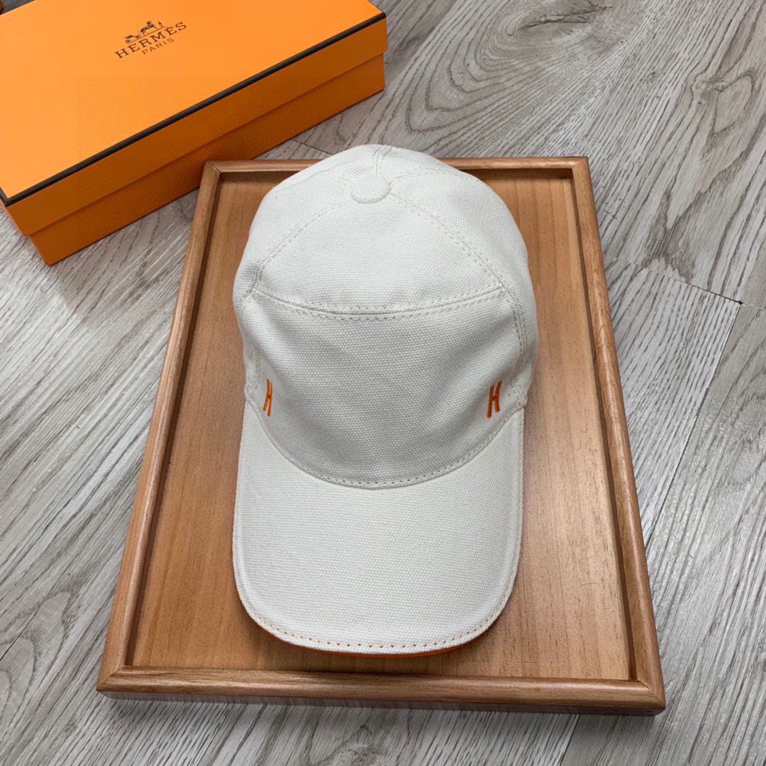 Hermes Davis H Primavera Cap White