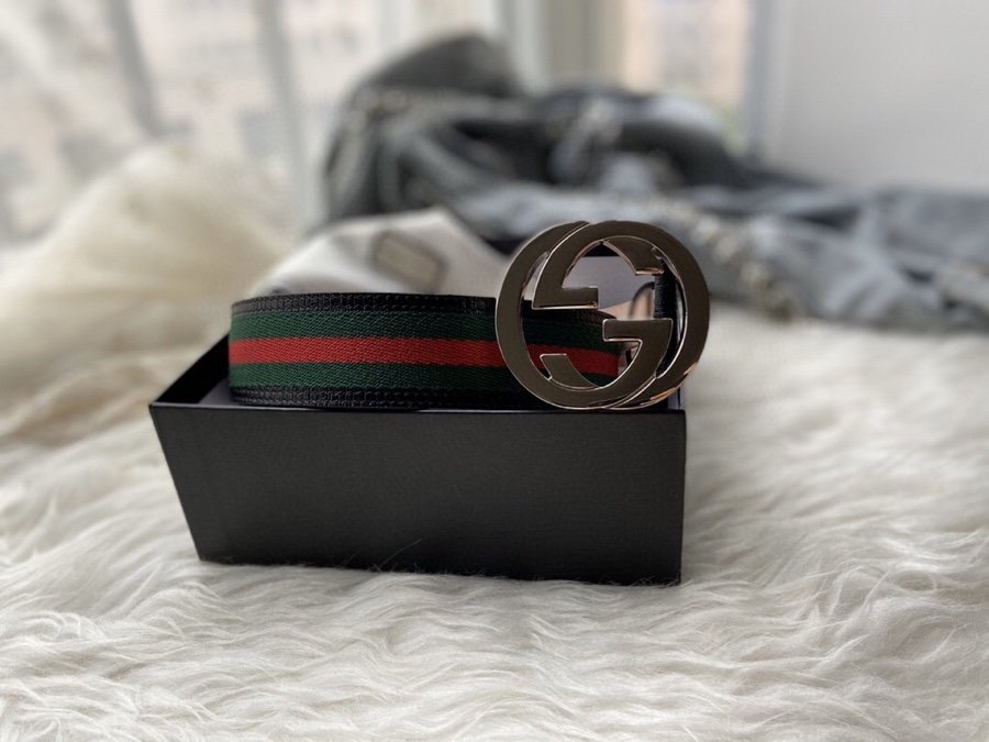 Gucci Belt With Double G Buckle Black