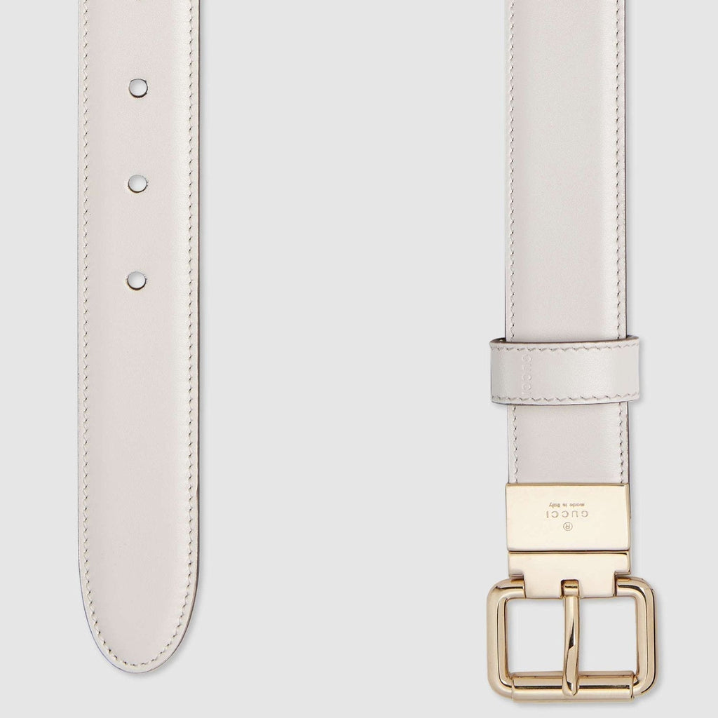 GUCCI Women's Supreme Reversible Leather Canvas White/Beige 391271